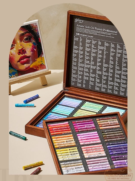Mungyo Gallery Soft Oil Pastel Set 120 Wooden Box