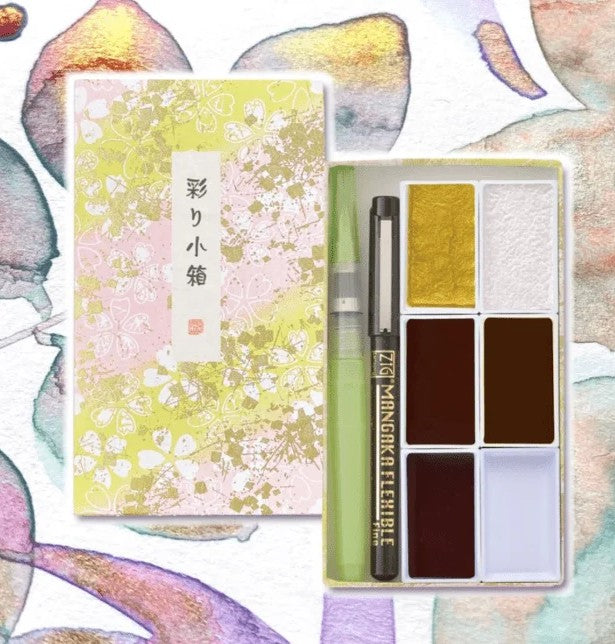 Kuretake Gansai Tambi Irodori Kobako Set