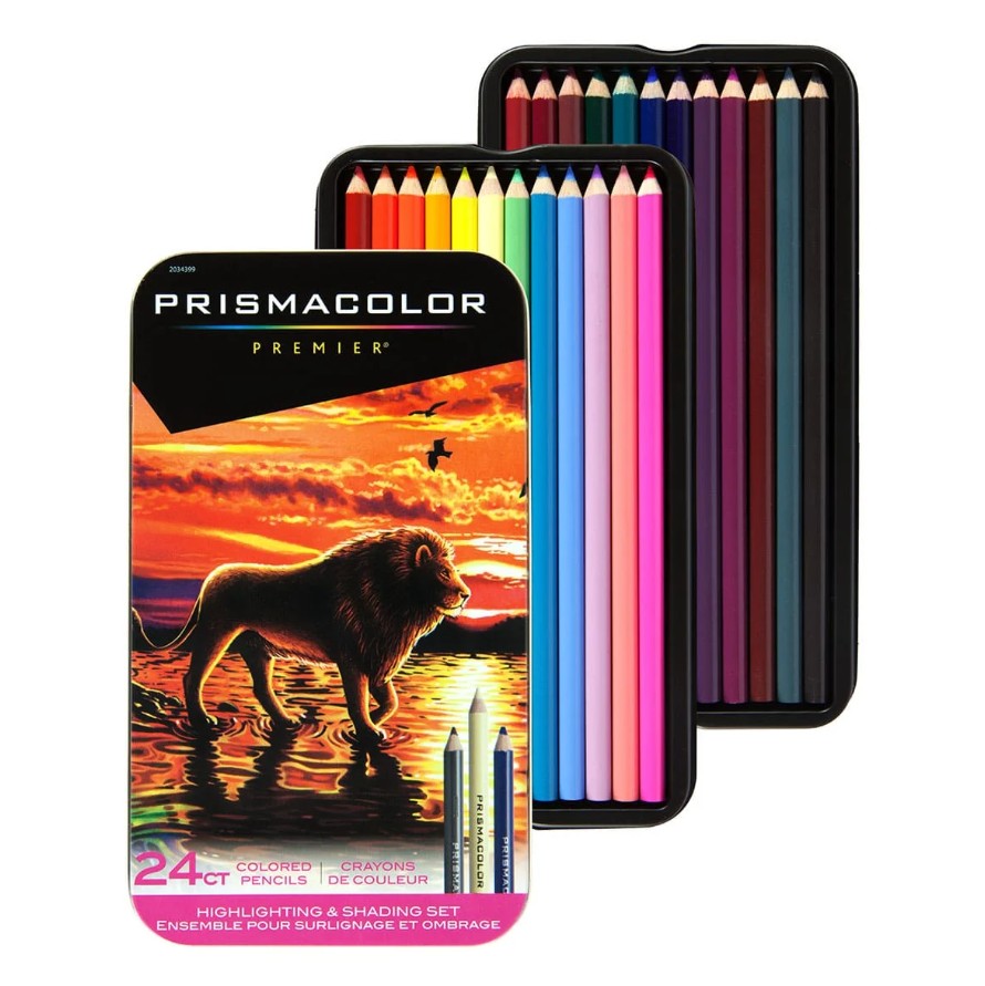 Prismacolor Pencil Set of 24 – Highlights & Shadows