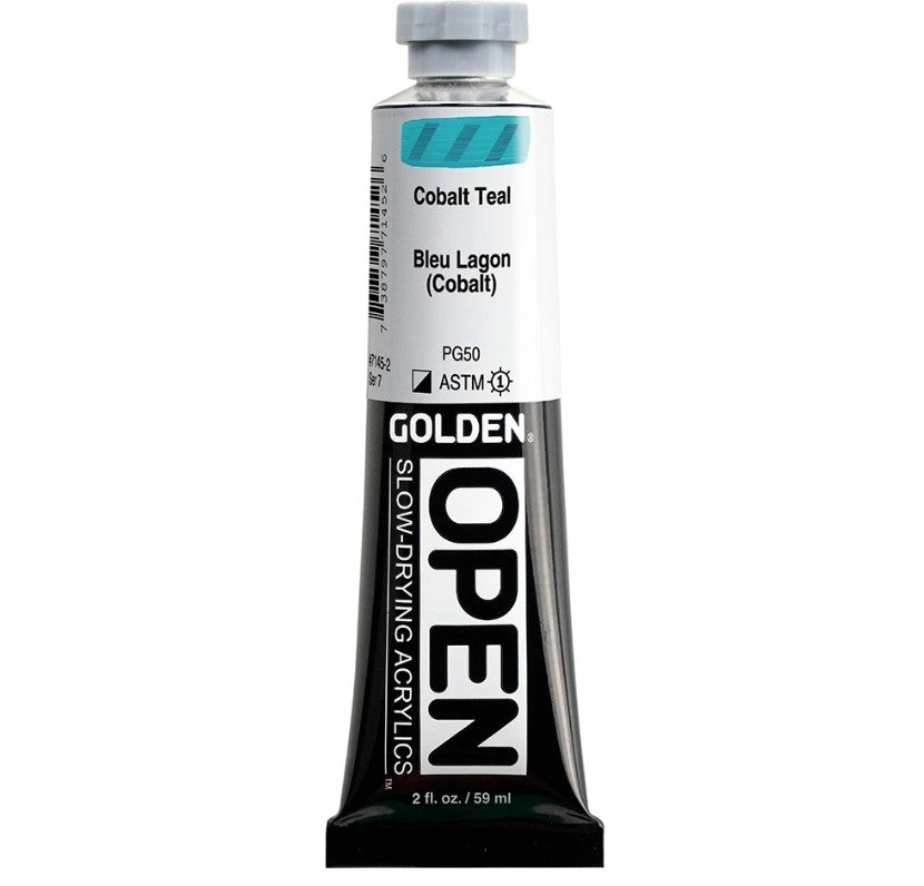 Golden Open Acrylics 59ml Cobalt Teal