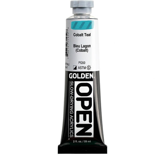 Golden Open Acrylics 59ml Cobalt Teal