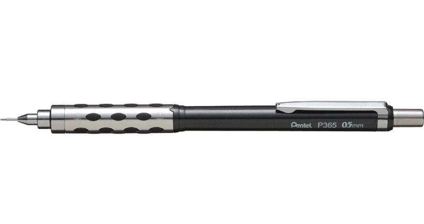 Pentel Stein Black Mechanical Pencil 0.5mm P365