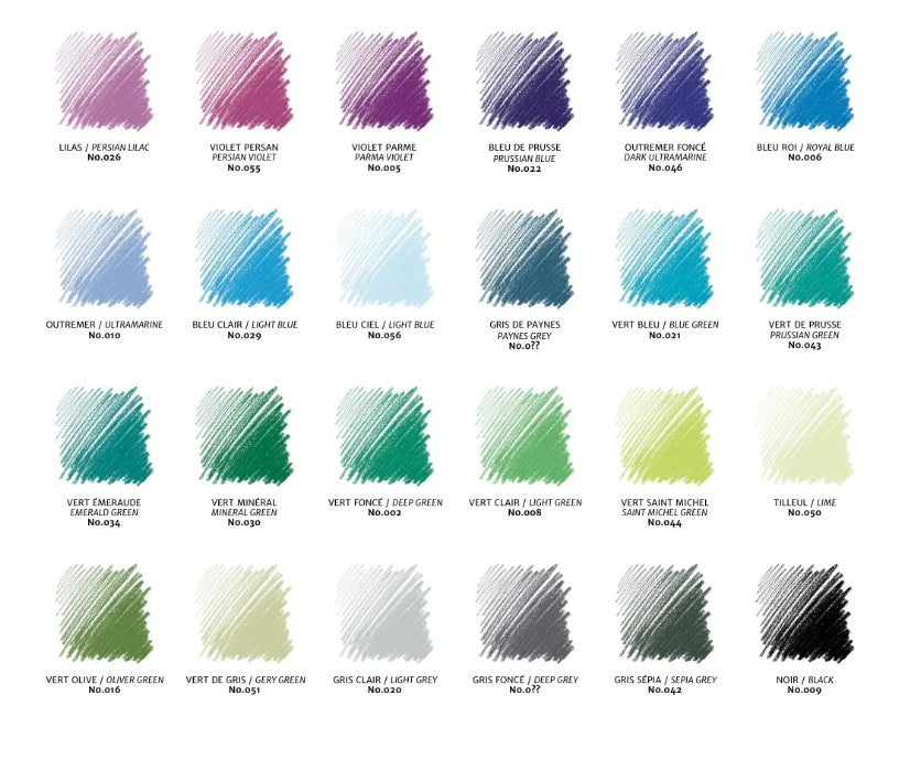 Conte Crayon Assorted Colours - Set 48