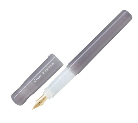 Pilot Kakuno Madoromi Medium Fountain Pen Grey