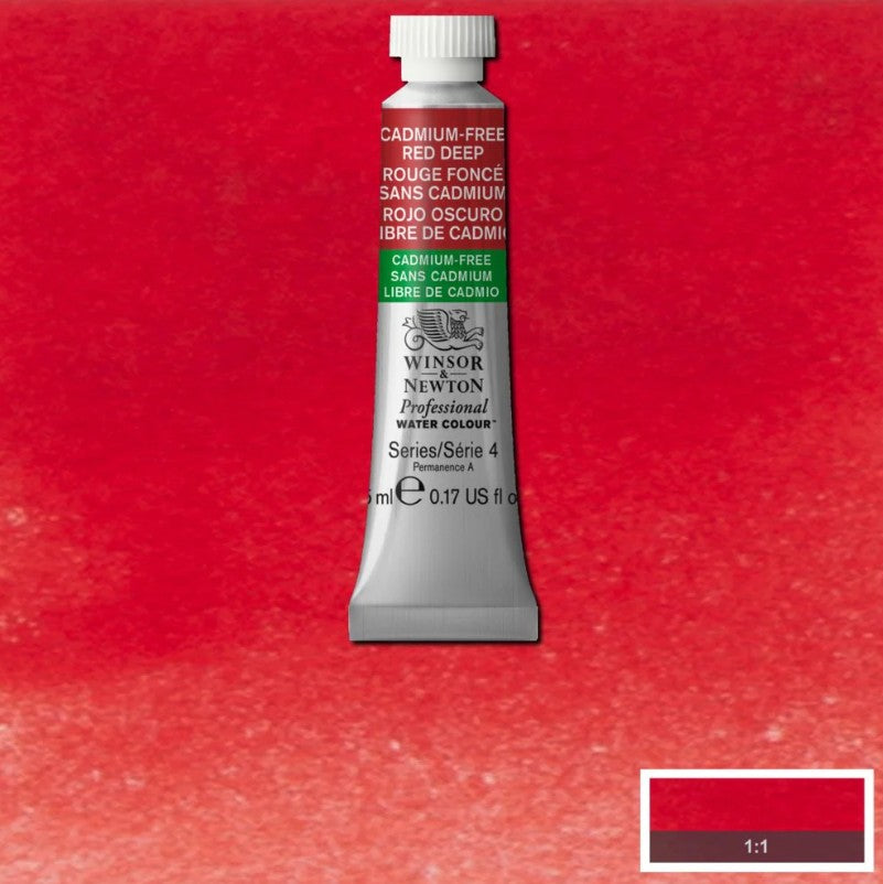 Winsor & Newton Artists' Watercolour 5ml Cadmium Free Red Deep
