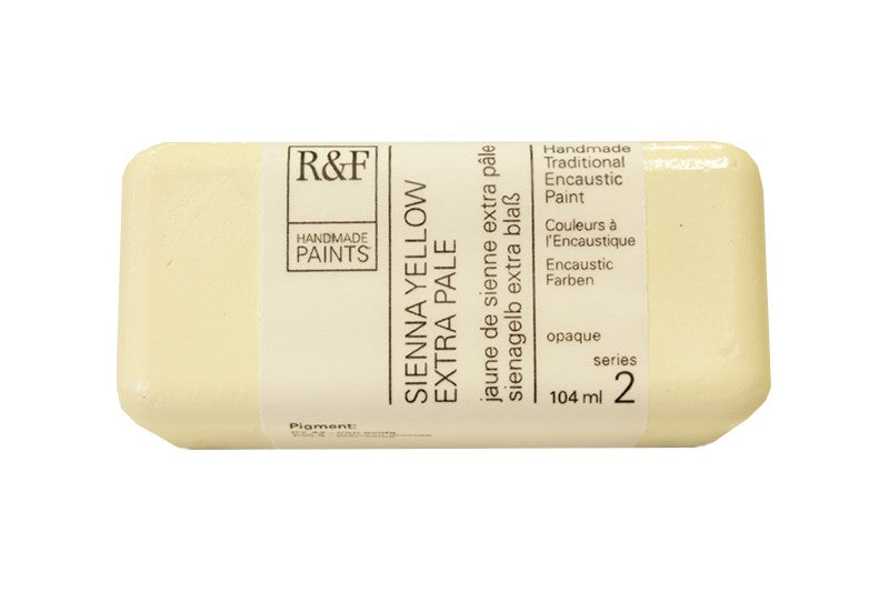 R&F Encaustic Wax Paint 104ml Sienna Yellow Extra Pale