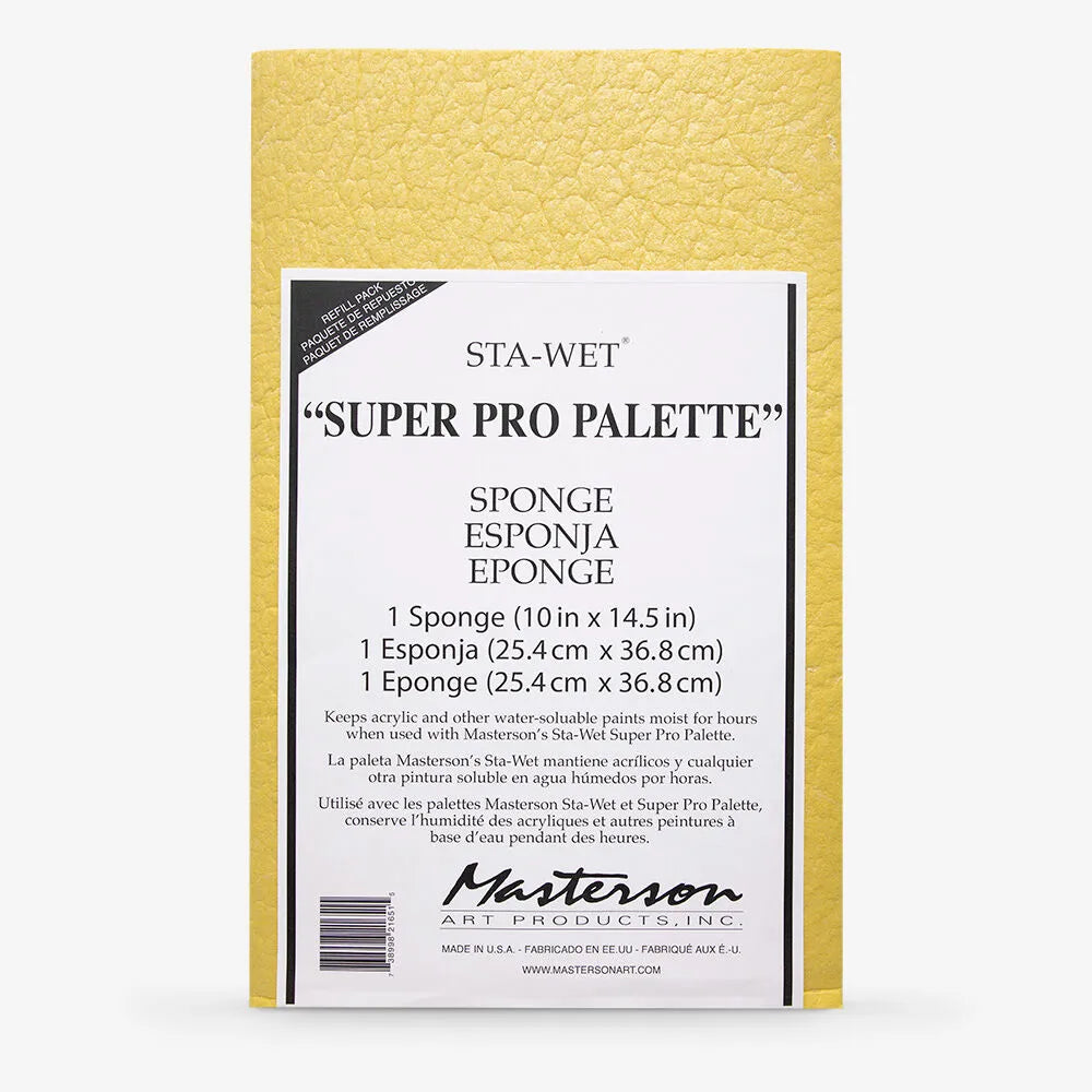 Masterson #11216 Sta-Wet Super Pro Palette 10 x 14.5" Sponge Refill Pkt 1