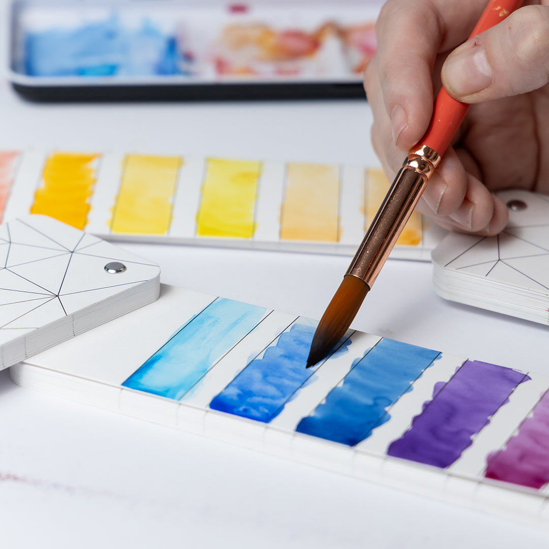 The Swatchdex Studio: 4 Fan Swatching Decks in their own Sturdy Drawer Box