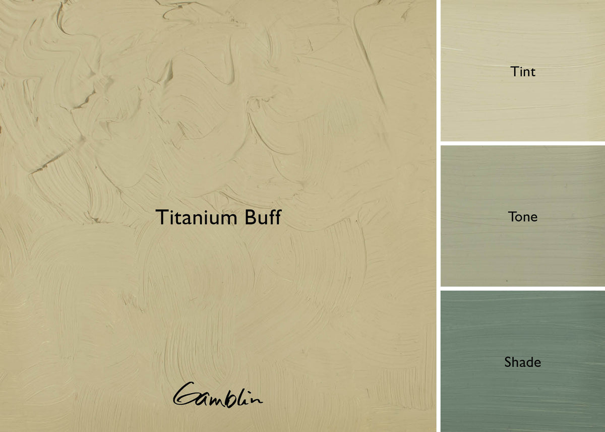 Gamblin 1980 Oil Colour 37ml Series 1 Titanium Buff