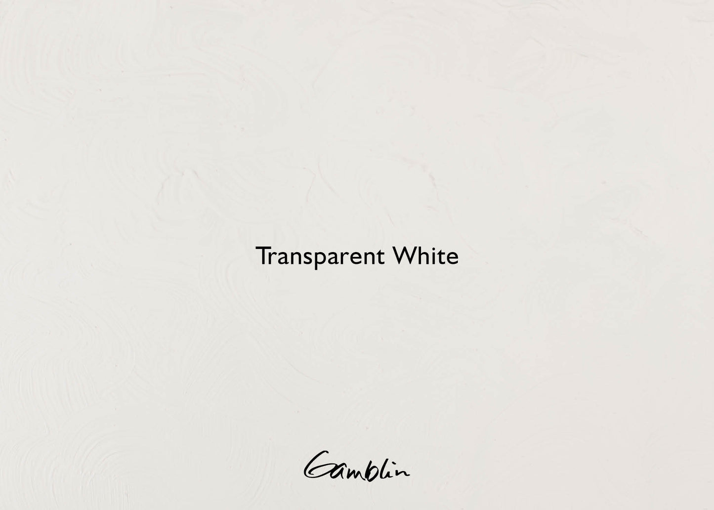 Gamblin 1980 Oil Colour 37ml Series 1 Transparent White