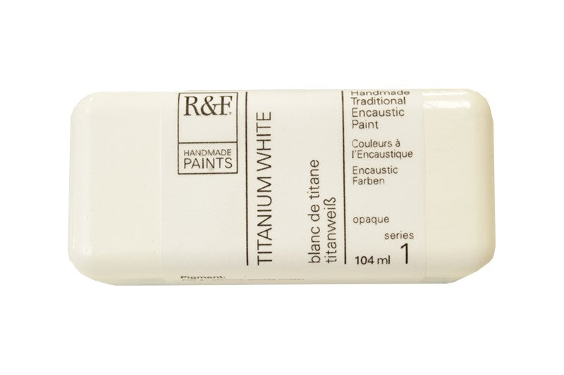 R&F Encaustic Wax Paint 104ml Titanium White