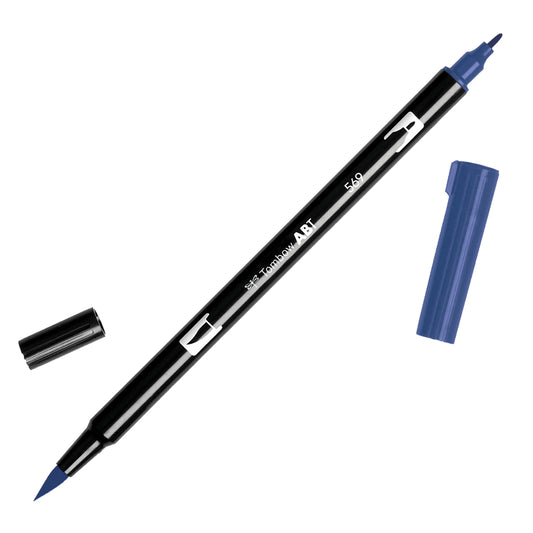 Tombow Dual Brush Pen 569 Jet Blue