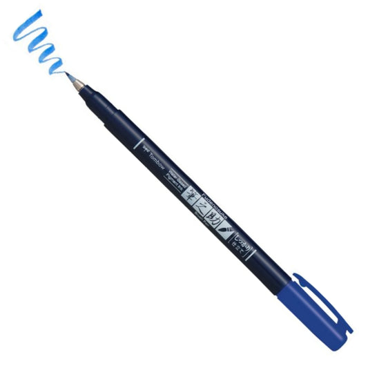 Tombow Fudenosuke Firm Tip Blue