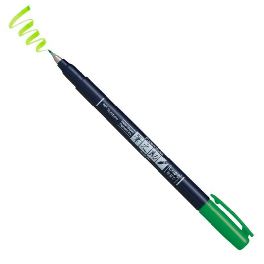 Tombow Fudenosuke Firm Tip Green