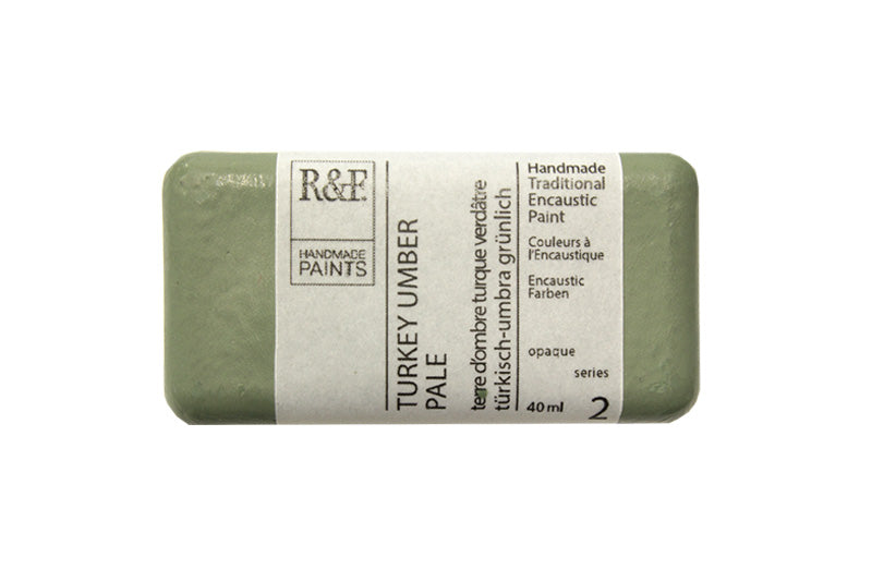 R&F Encaustic Wax Paint 40ml Turkey Umber Pale