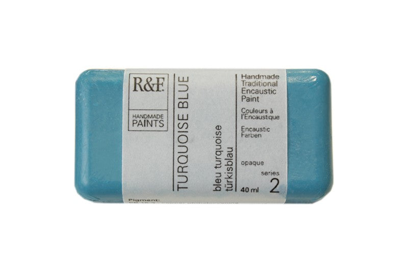 R&F Encaustic Wax Paint 40ml Turquoise Blue