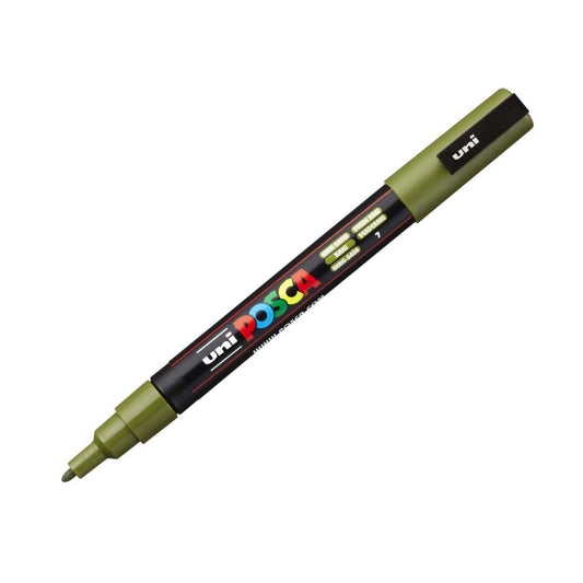 Uni Posca PC-3M Bullet Tip 1.3mm Khaki Green