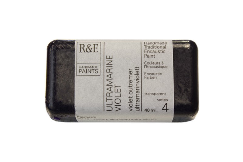 R&F Encaustic Wax Paint 40ml Ultramarine Violet