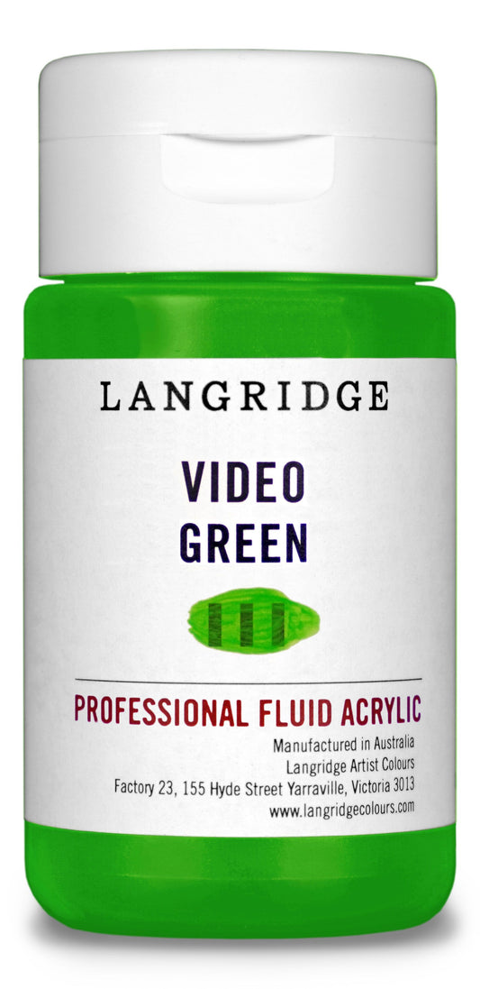 Langridge Fluid Acrylic 125ml Series 2 Video Green