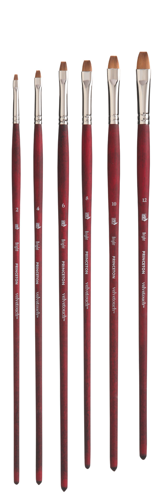 Princeton Velvetouch Synthetic Long Handle Bright Size 10
