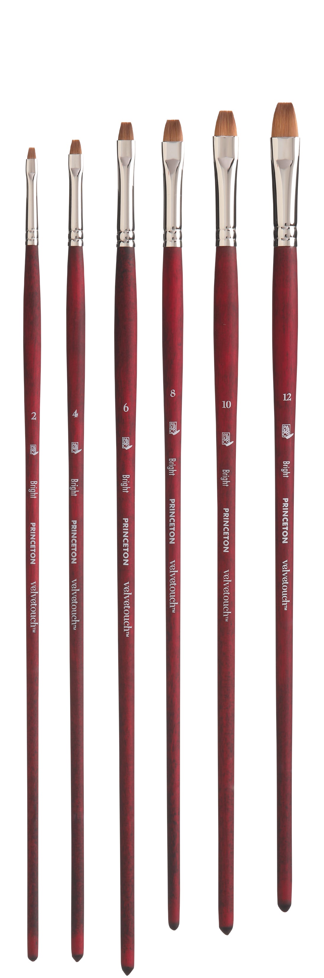 Princeton Velvetouch Synthetic Long Handle Bright Size 10