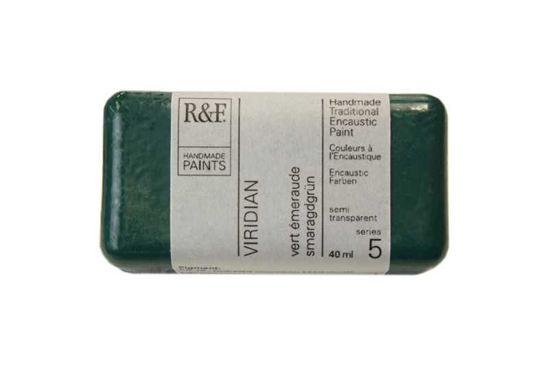 R&F Encaustic Wax Paint 40ml Viridian