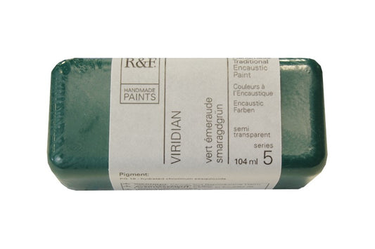 R&F Encaustic Wax Paint 104ml Viridian