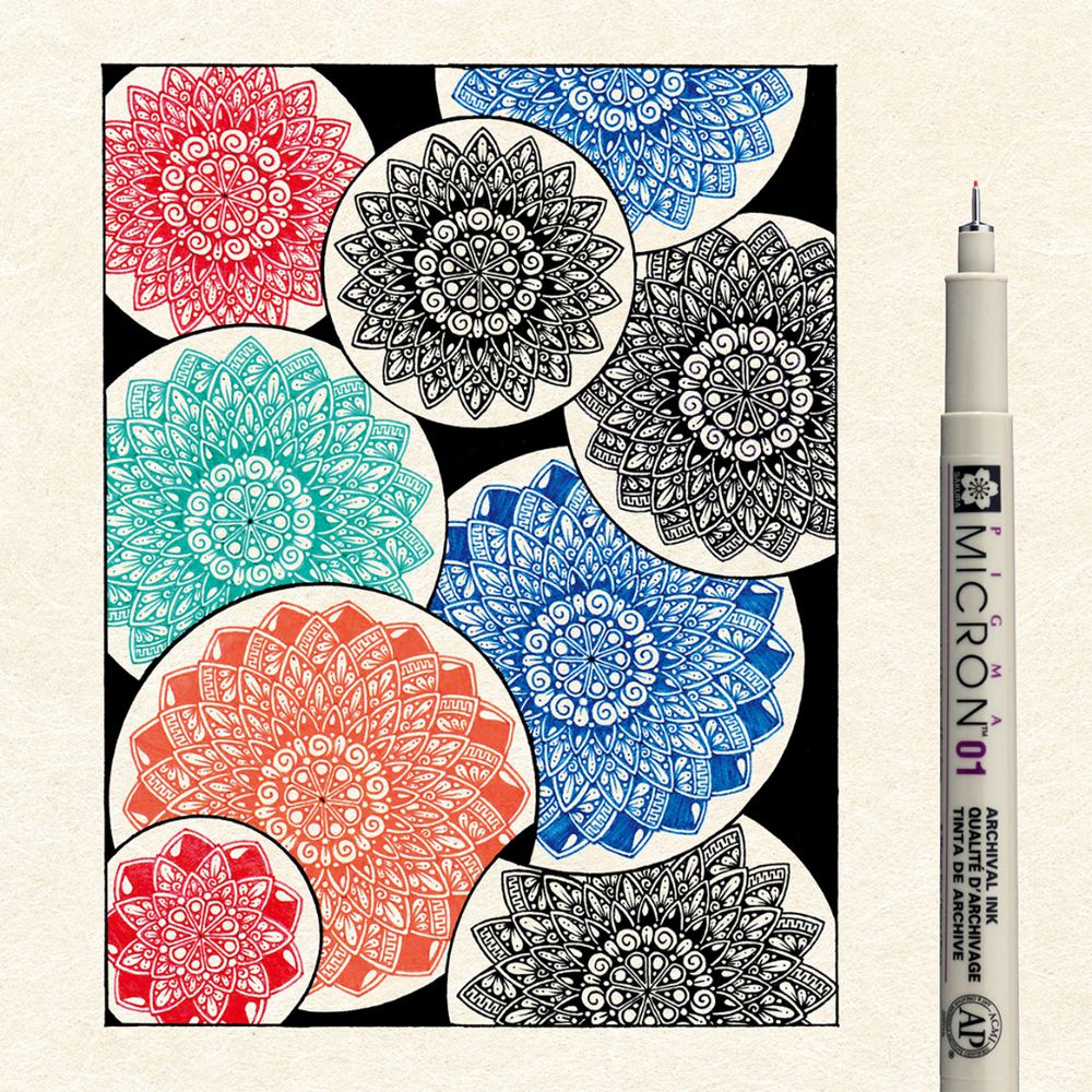Sakura Pigma Micron Mandala 01 Set 6