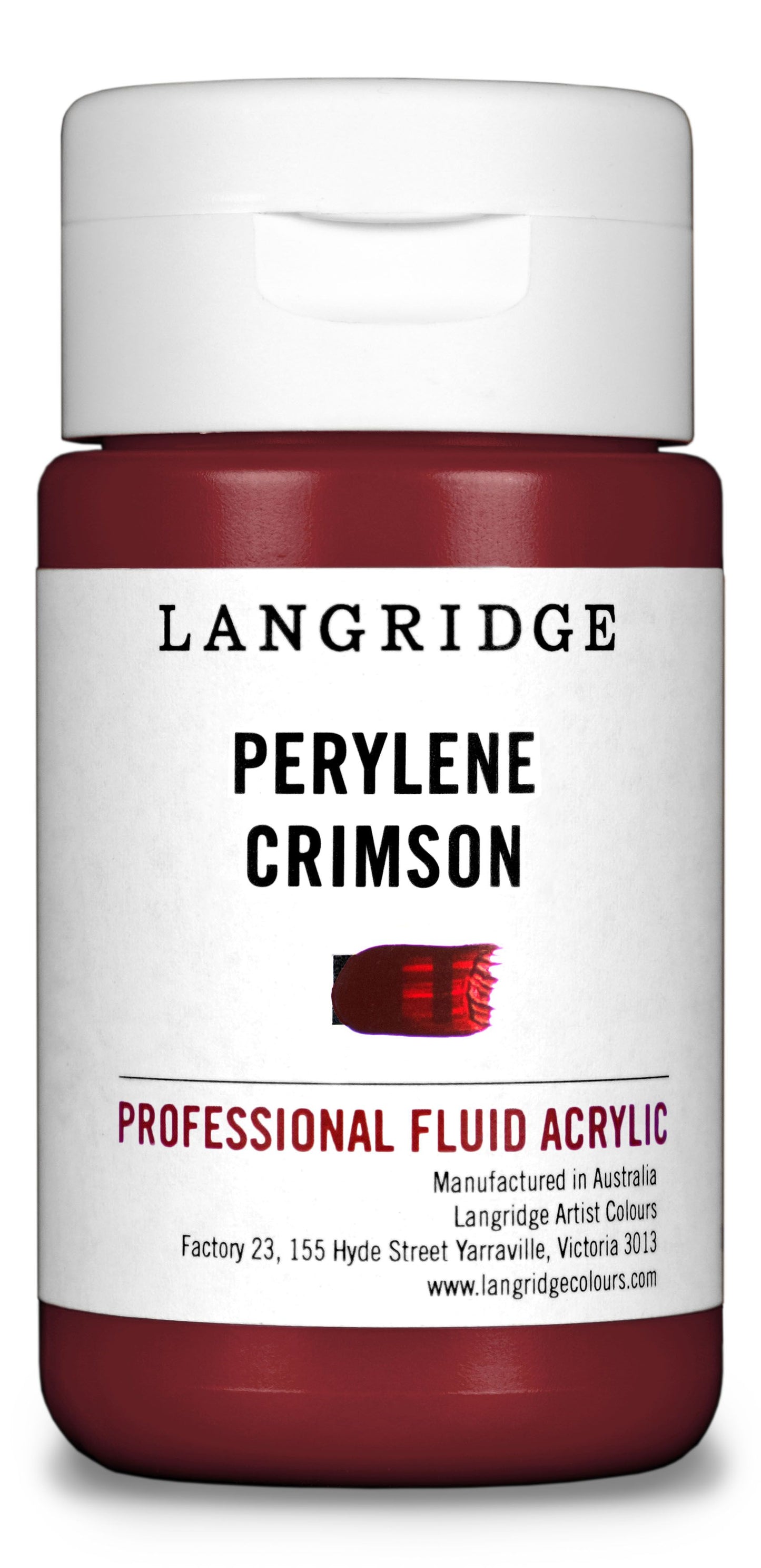 Langridge Fluid Acrylic 125ml Series 5 Perylene Crimson