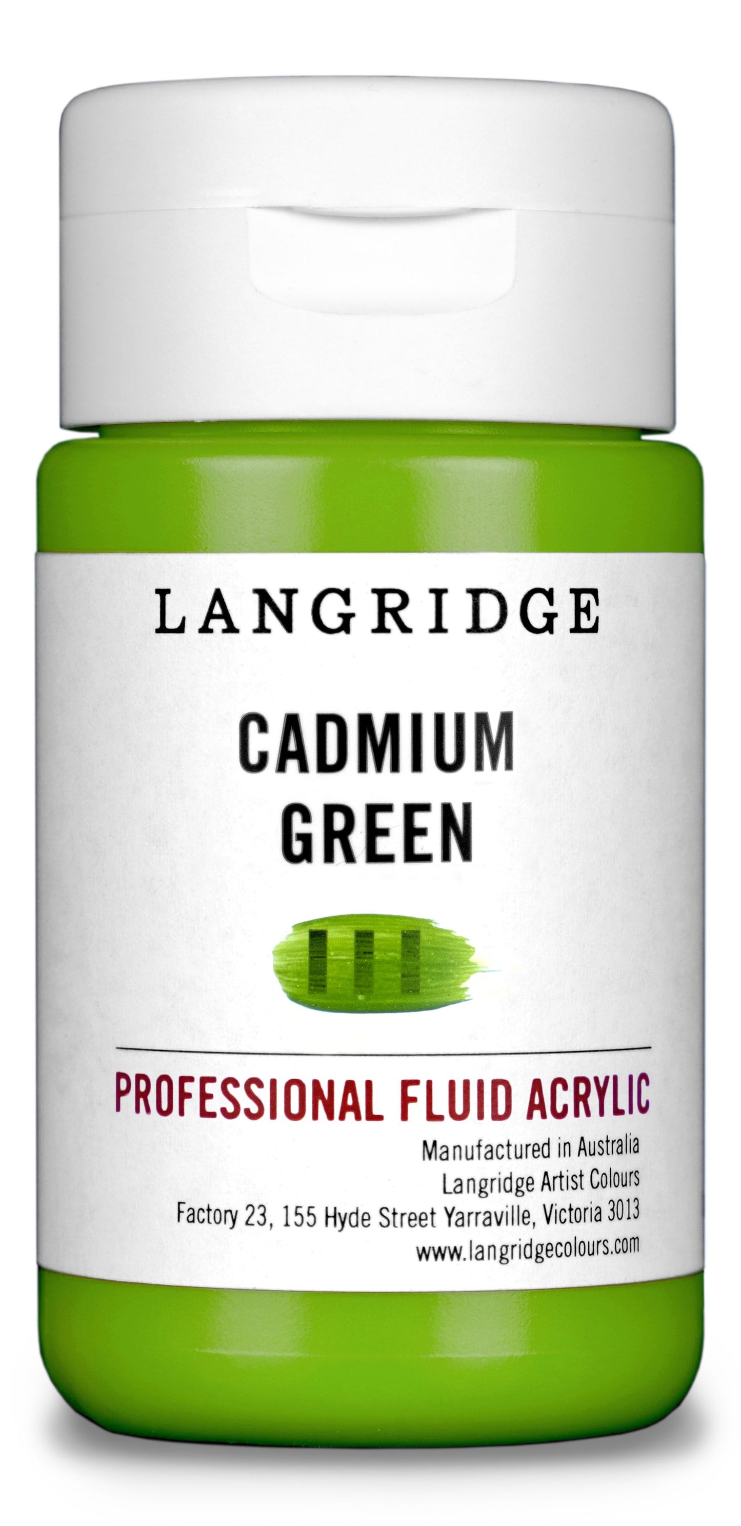 Langridge Fluid Acrylic 125ml Series 4 Cadmium Green