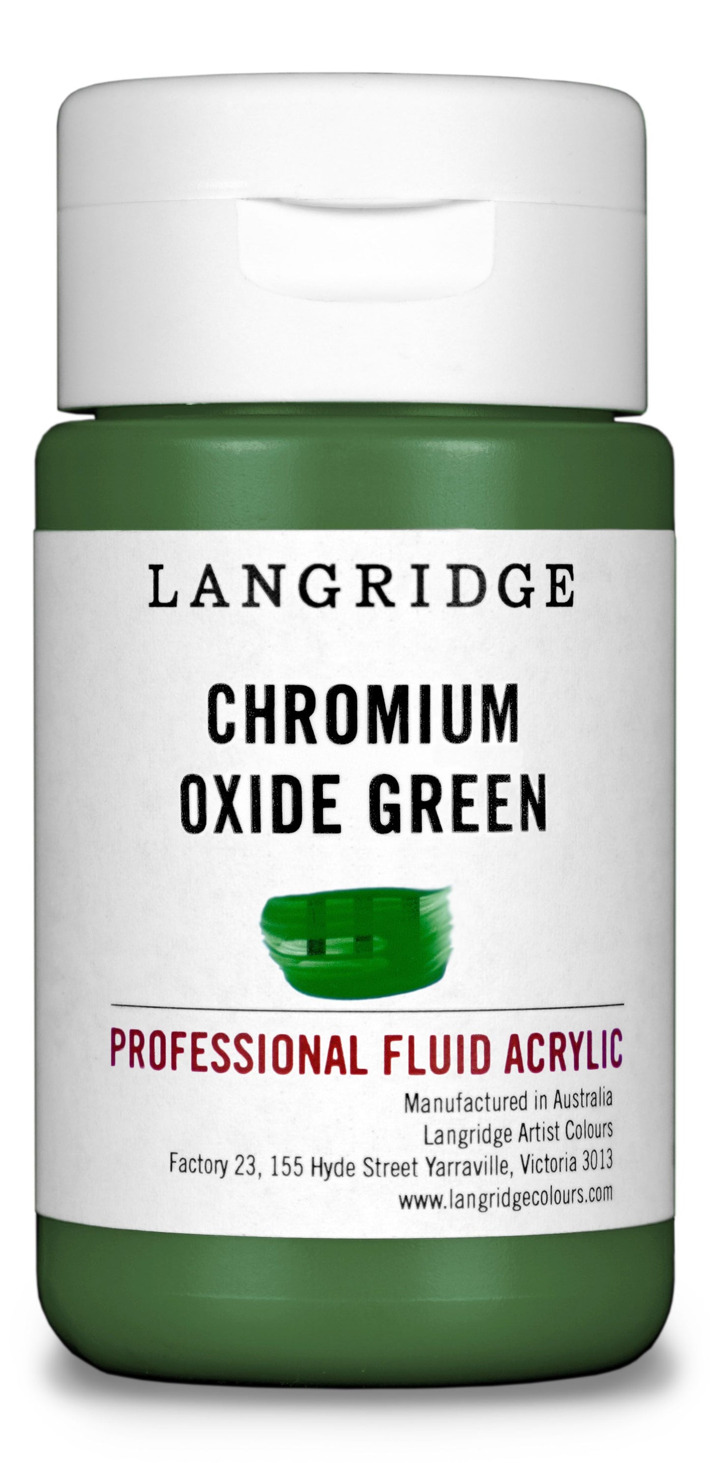 Langridge Fluid Acrylic 125ml Series 3 Chromium Green Oxide