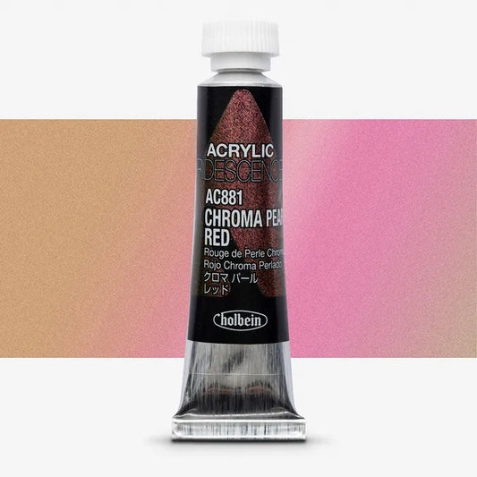 Holbein Acrylic Color Iridescence 5ml Chroma Pearl Red AC881