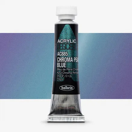 Holbein Acrylic Color Iridescence 5ml Chroma Pearl Blue AC885