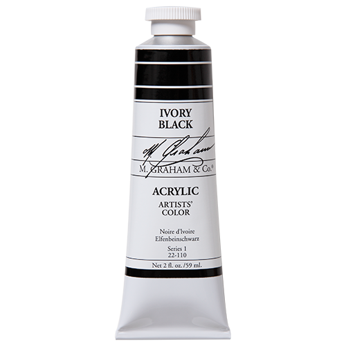 M Graham Acrylic 59ml Ivory Black (Online Only)