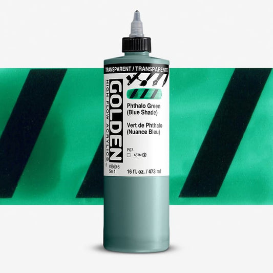 Golden Hi Flow Acrylic 473ml Transparent Phthalo Green