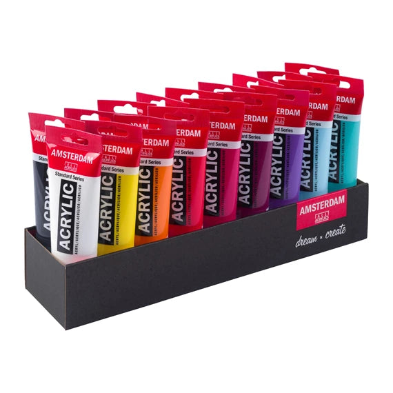 Amsterdam Acrylic Paint Set 18 x 120ml Pack