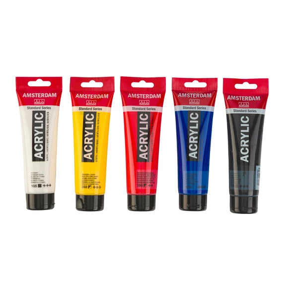 Amsterdam Acrylic Paint Mixing Set 5 x 120ml Pack