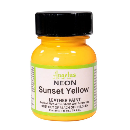 Angelus Leather Acrylic Paint Neon 29.5ml Sunset Yellow