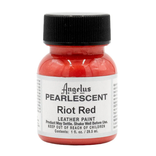 Angelus Leather Acrylic Paint Pearlescent 29.5ml Riot Red