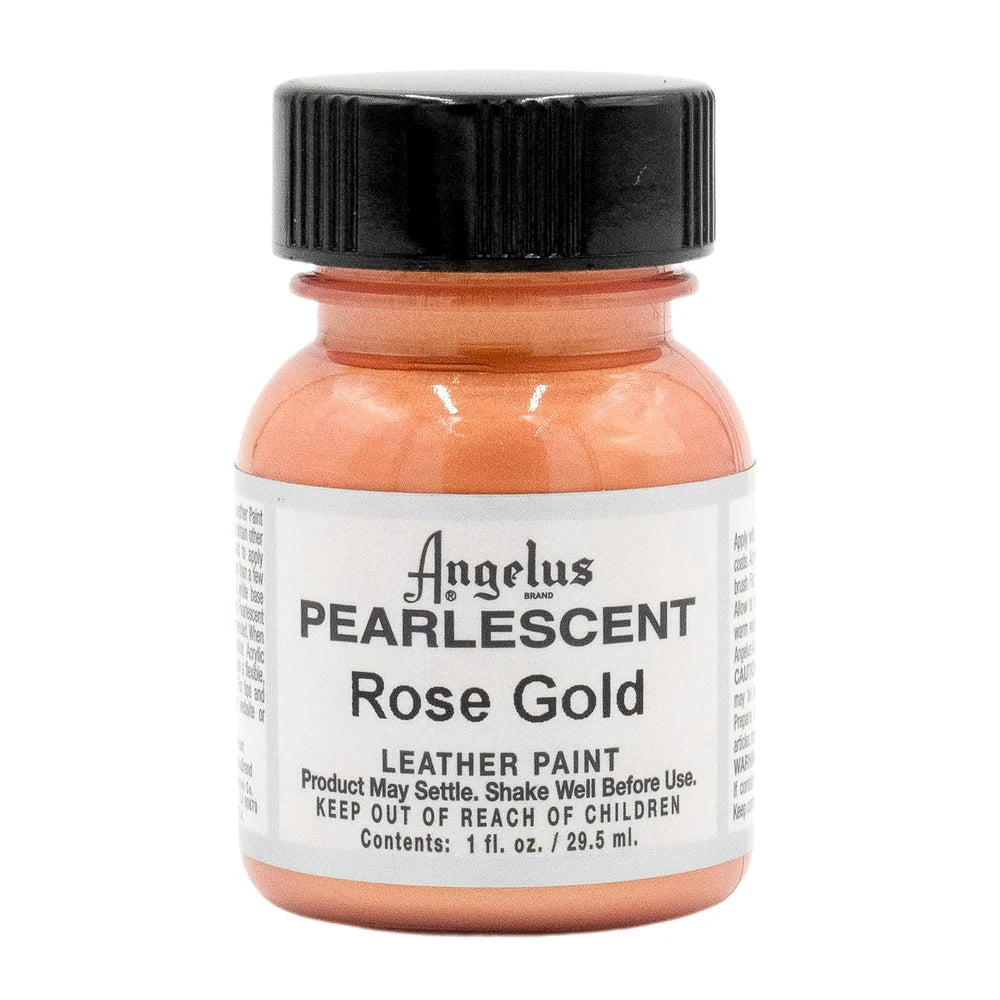 Angelus Leather Acrylic Paint Pearlescent 29.5ml Rose Gold