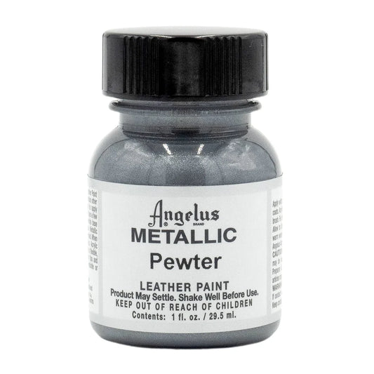 Angelus Leather Acrylic Paint 29.5ml Metallic Pewter
