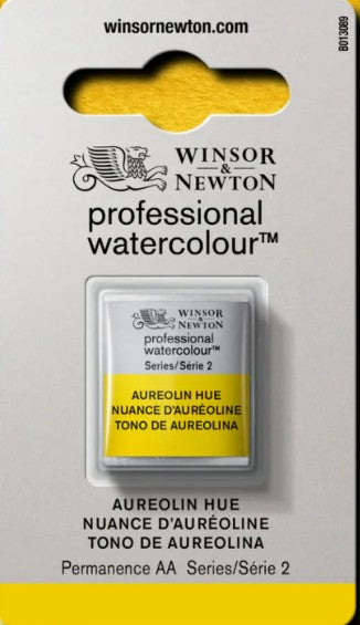 Winsor & Newton Artists' W/C Half Pan Aureolin Hue