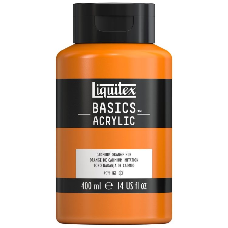 Liquitex Basics 400ml Cadmium Orange Hue