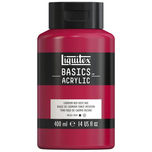 Liquitex Basics 400ml Cadmium Red Deep Hue