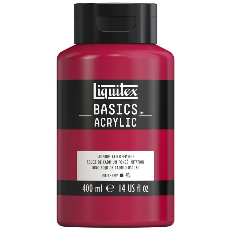 Liquitex Basics 400ml Cadmium Red Deep Hue