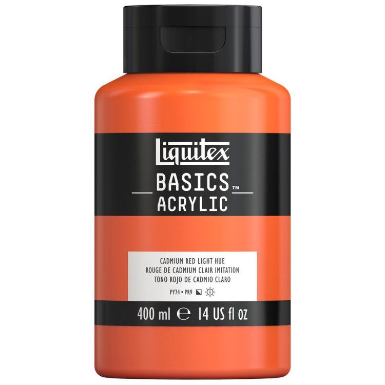 Liquitex Basics 400ml Cadmium Red Light Hue