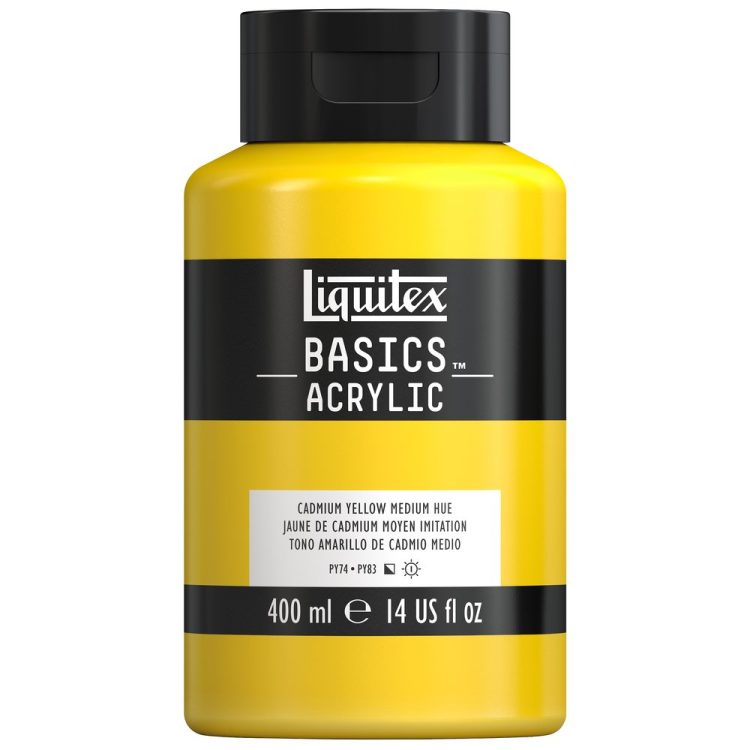 Liquitex Basics 400ml Cadmium Yellow Medium Hue