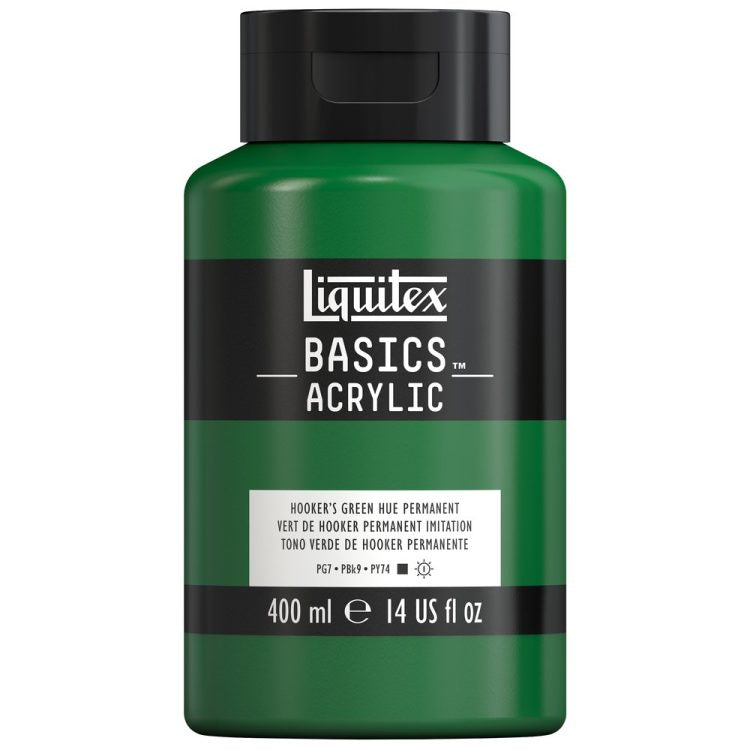 Liquitex Basics 400ml Hooker's Green Hue Permanent