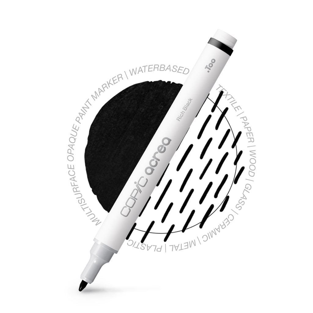 Copic Acrea Paint Marker Rich Black