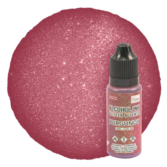 Couture Creation Alcohol Ink 12ml Glitter Burgundy SALE
